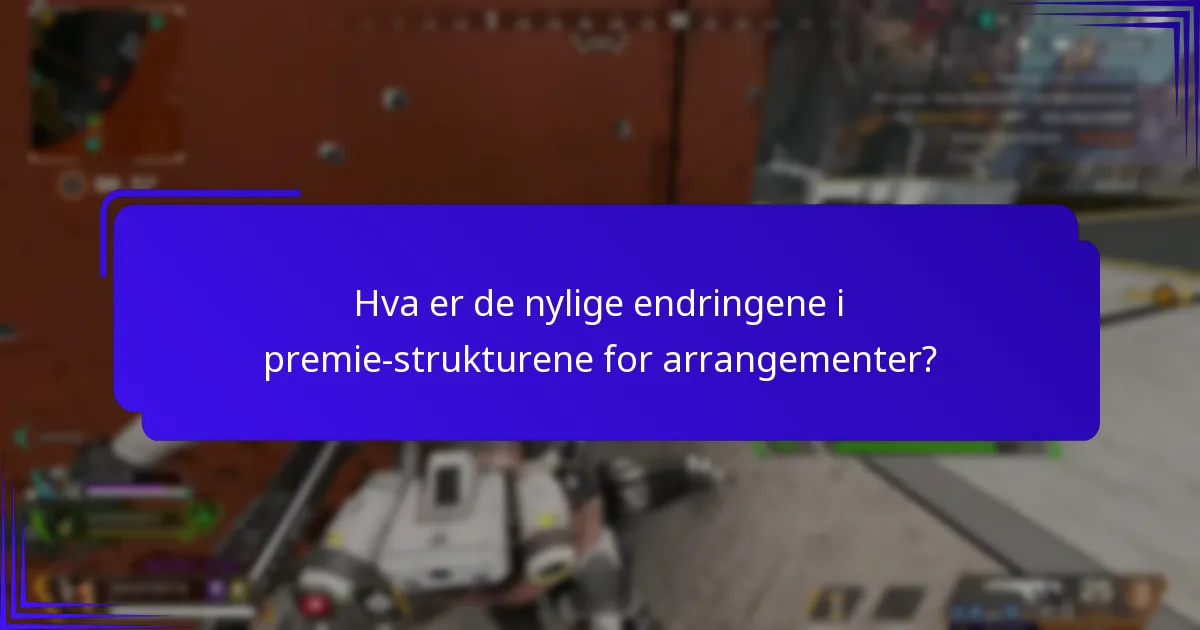 Hvilke nye tilbud har blitt introdusert i premie for arrangementer?