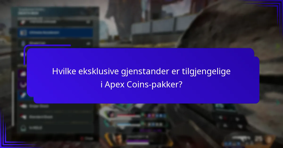 Hva er prisalternativene for Apex Coins-pakker?