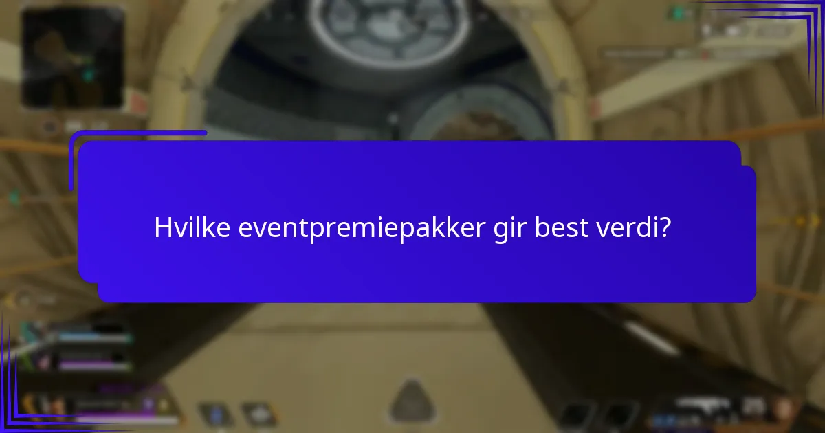 Hvilke eventpremiepakker gir best verdi?